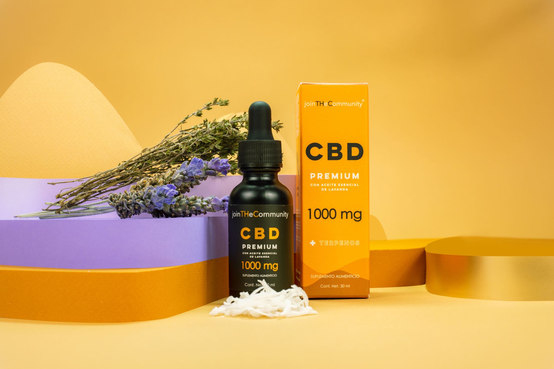Conditionnement CBD avec plante aromatique